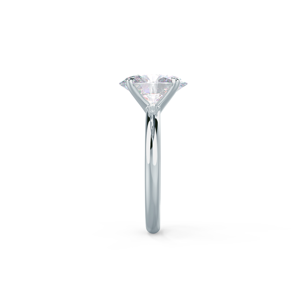 1.75 CT Oval Cut Solitaire Moissanite Engagement Ring