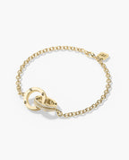ROPES Gold Charm Bracelet with 0.20ct Diamonds