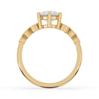 Round Diamond Engagement Ring With 6 Prong Style