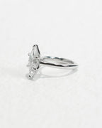 2.0 -4.0 CT Marquise ⁠Cut Lab Grown Diamond Solitaire Engagement Ring