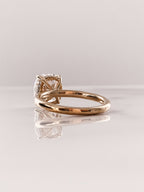 1.50 CT Cushion Cut Solitaire Style Moissanite Engagement Ring