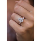 4.0 CT Elongated Oval Moissanite Solitaire Engagement Ring