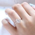 1.50 CT Oval Cut Vintage Halo Style Moissanite Engagement Ring