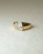 1.50 -3.80 CT Elongated Cushion ⁠Cut Lab Grown Diamond Bezel Engagement Ring
