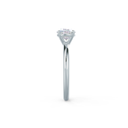 2.0 CT East-West Oval Cut Moissanite Solitaire Engagement Ring