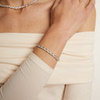 Trillion Cut Moissanite Diamond Tennis bracelets