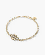 ROPES Gold Charm Bracelet with 0.05ct Diamonds