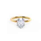 1.50 CT Oval Cut Solitaire Style Moissanite Engagement Ring