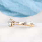 1.50CT Round Cut Moissanit Engagement Ring