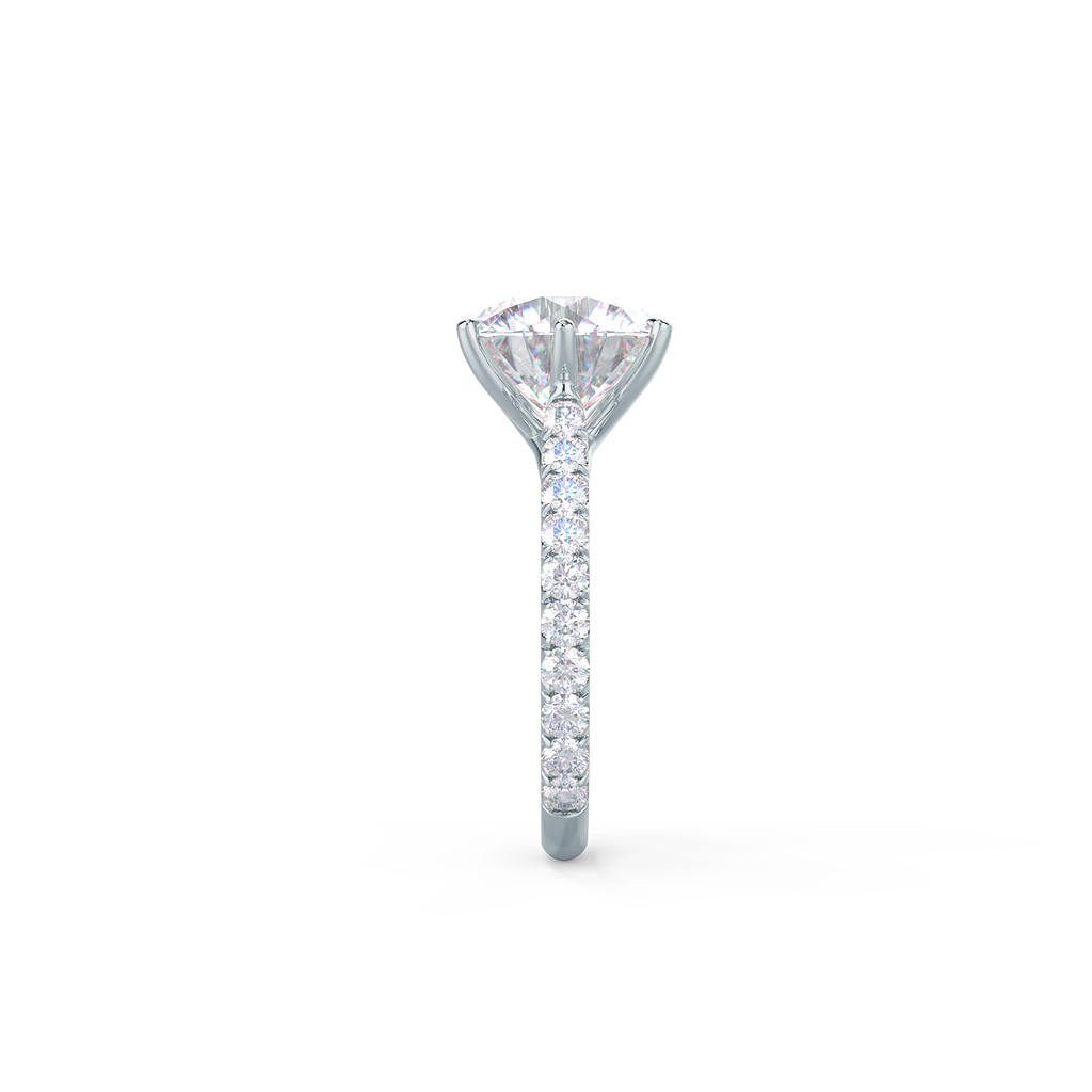 2.25 CT Round Moissanite Solitaire Setting Engagement Ring