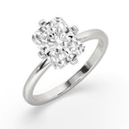 Radiant Cut Diamond Ring In White Gold