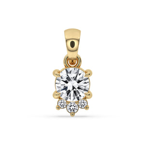 Round Diamond Pendant Cluster Style – Sparkle & Shine
