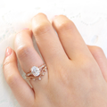 2.0CT Oval Cut Moissanite Pave Bridal Ring Set
