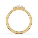 Antique Diamond Cluster Ring - Halo-Set Elegance