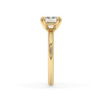 Yellow Gold Emerald Cut Diamond Engagement Ring