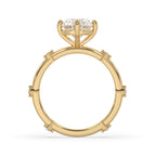 Oval Shaped Engagement Ring - Distance Pave