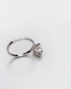 2.0 CT Marquise Cut Pave Style Moissanite Engagement Ring