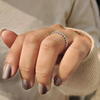 Shared Prong Eternity Round Diamond Wedding Band