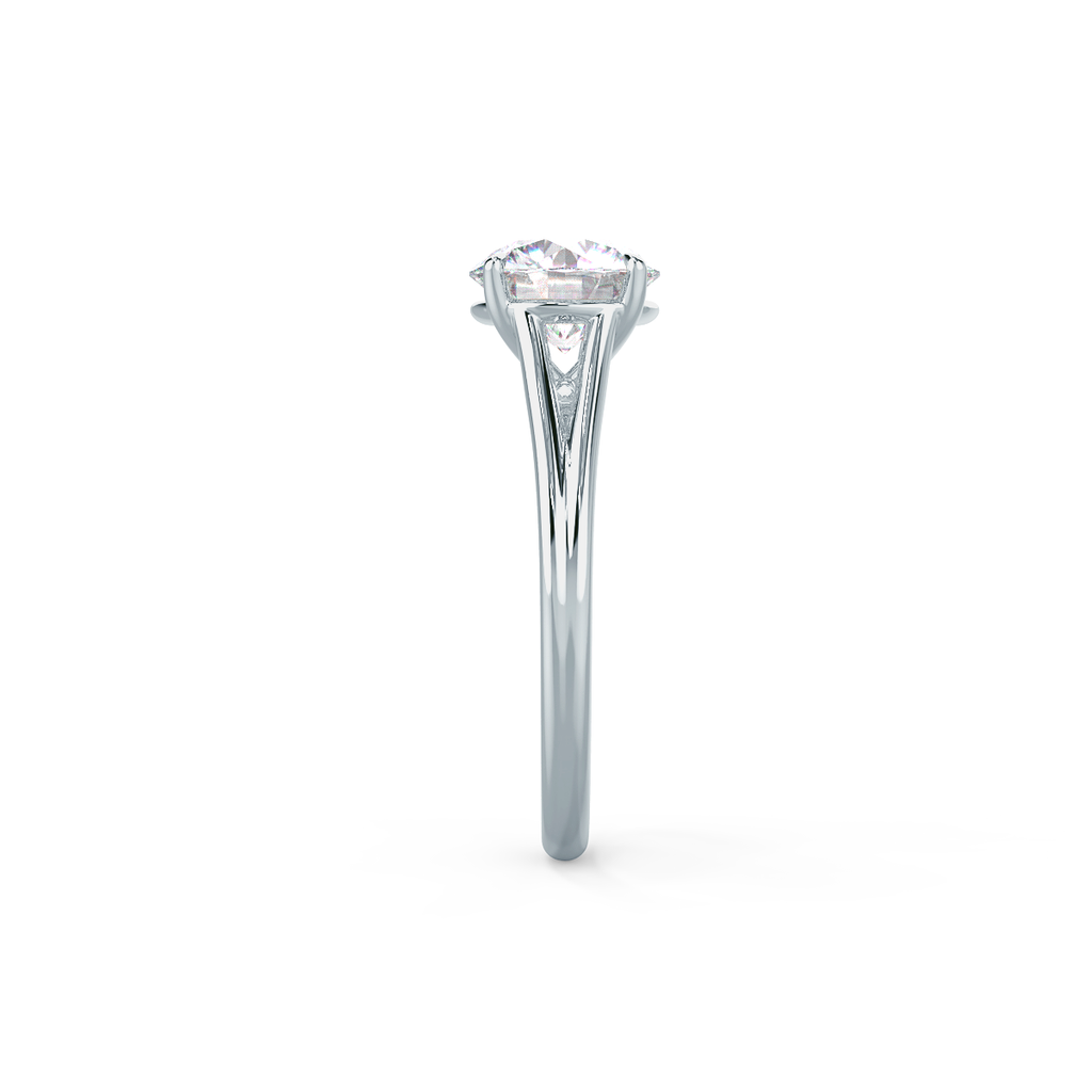 1.50 CT Round Moissanite Solitaire Style Engagement Ring