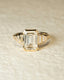 1.0 -3.0 CT Emerald ⁠Cut Lab Grown Diamond Seven Stone Engagement Ring