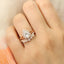 1.60CT Pear Cut Moissanite Halo Bridal Ring Set