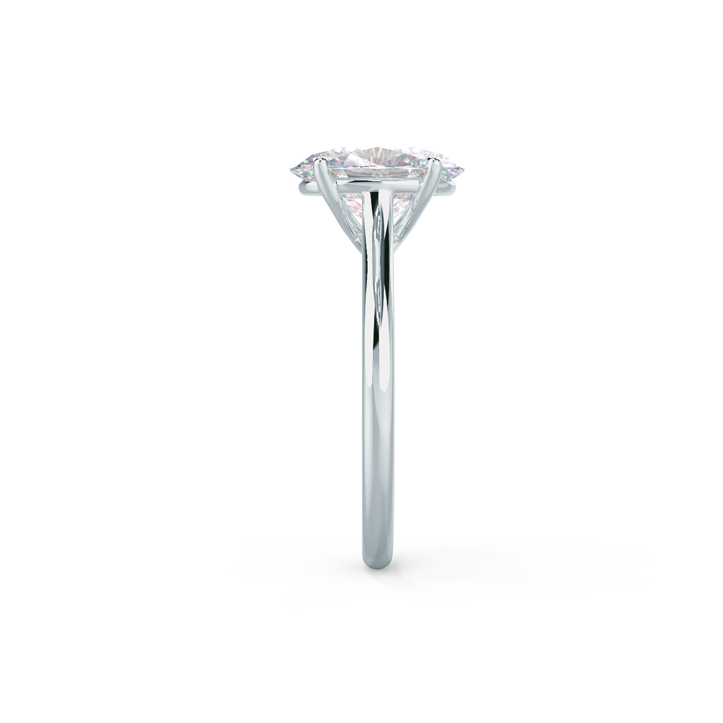 2.50 CT Oval Moissanite Solitaire Engagement Ring