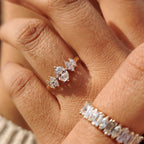 Oval And Marquise Cut 5 Stone Diamond Ring