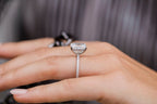 1.60 - 4.60 CT Radiant Cut Moissanite Hidden Halo & Pave Setting Engagement Ring