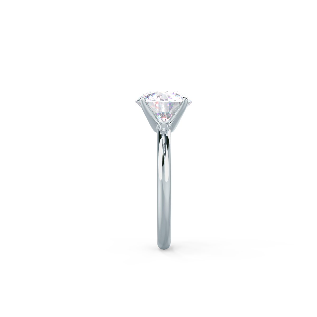 2.25 CT Round Brilliant Cut Moissanite Solitaire Engagement Ring