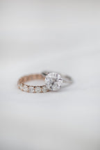 3.0 CT Round Cut Moissanite Solitaire Engagement Ring