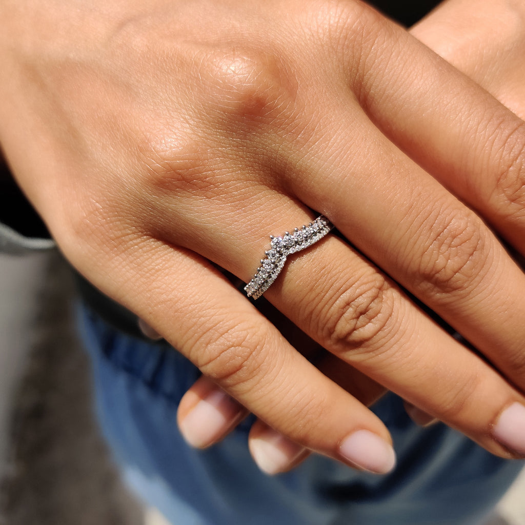 Round Diamond Eternity Band - Half Eternity