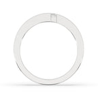 Baguette Diamond Wedding Band - Solitaire Style