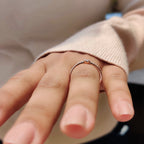 Round Cut Minimalist Engagement Ring