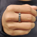 Black and White Wedding Band