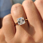 Solitaire Asscher Cut Engagement Ring