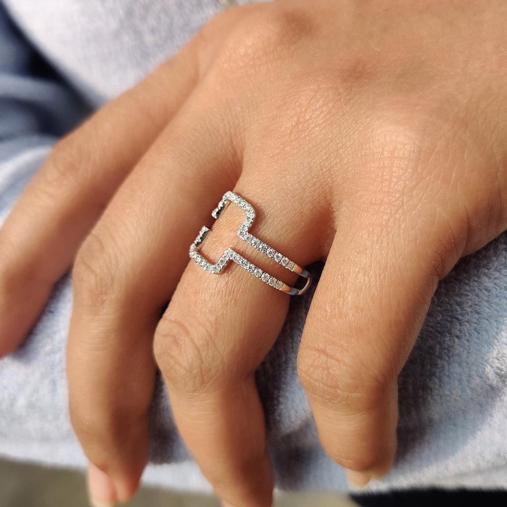 Round Cut Ring Enhancer Wedding Band In Wrap Guard style