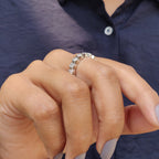 Eternity Wedding Band With Bezel Setting