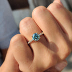Round Cut Engagement Ring With Round Cut Pave Style