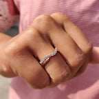 Stackable Curved Wedding Band