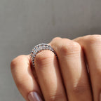 Round Cut Wedding Band With Full Eternity Style