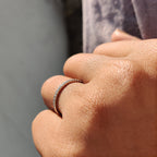 Half Eternity Band - Round Cut Diamonds