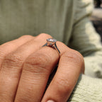White Gold Round Cut Engagement Ring