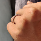 Shared Prong Eternity Band In White Gold