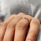 2 Stone Wedding Band In Round Cut