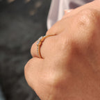 Yellow Gold Eternity Band With Round Diamond