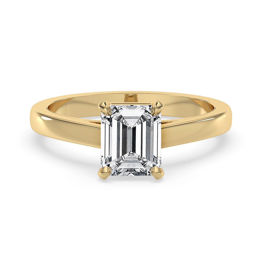 Two Carat Emerald Cut Diamond Ring Main image