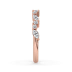 Marquise Diamond Wedding Band - Half Eternity