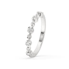 Half Eternity Wedding Band - Round Diamond