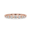 Rose Gold Wedding Band – Round Diamond