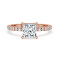 Two Carat Princess Cut Diamond Claw Prong Perfection